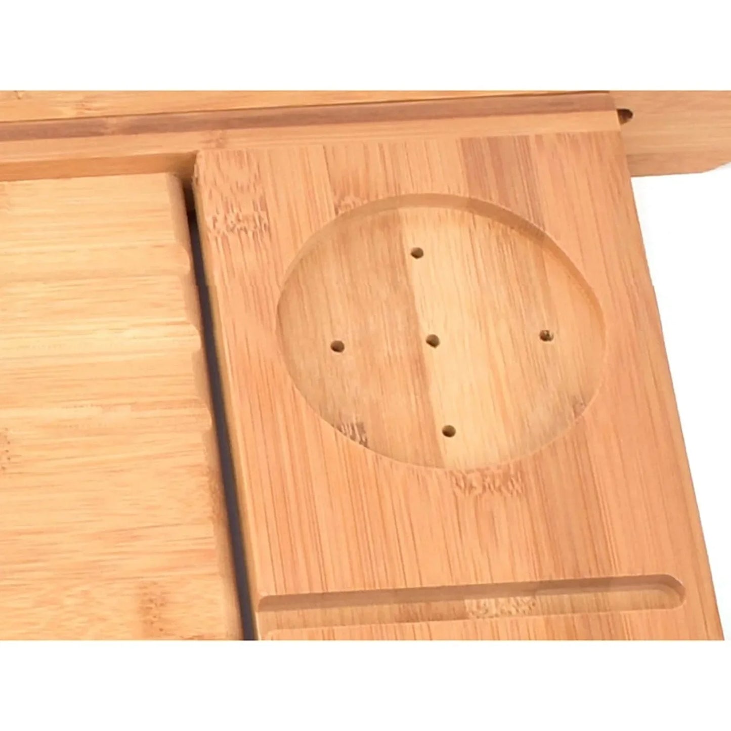 Bamboo Bathtub Expandable Holder Rack