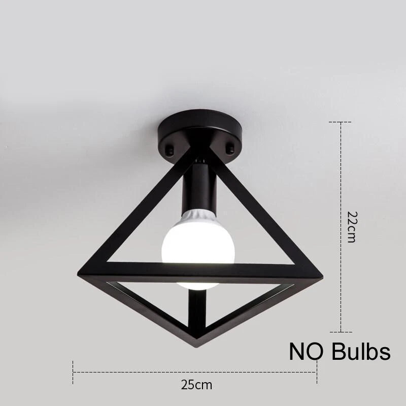 Black Industrial Light Fixture Ceiling Light