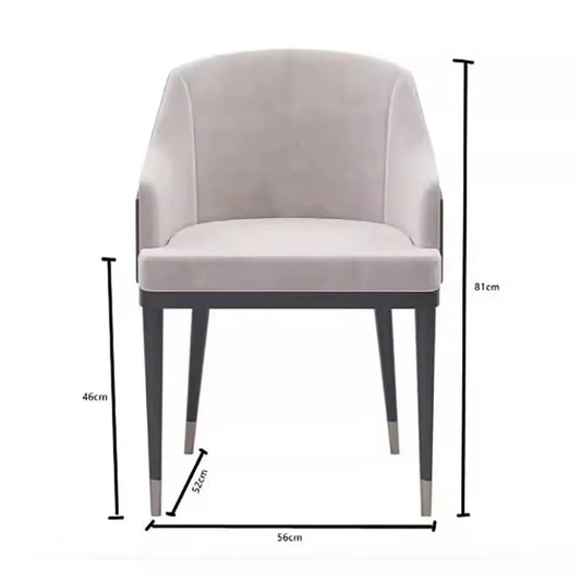 Aesthetic Ergonomic Luxury Leather Designer Dining Chair