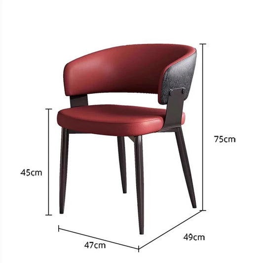 Arm Simple Italian Ergonomic Dining Chair