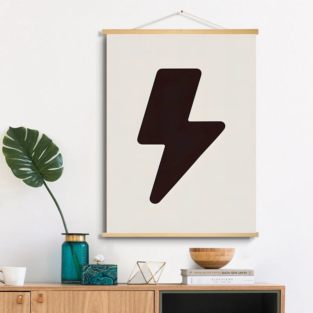 Boho Room Scrolls Canvas Painting Posters