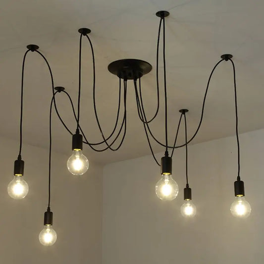 Vintage Spider Chandelier Pendant Light