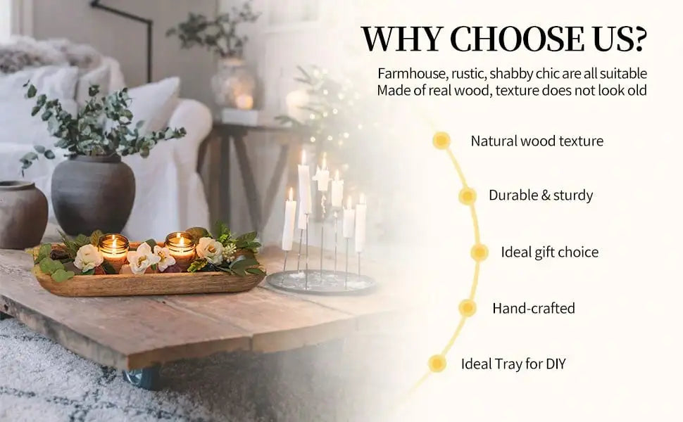 Wooden Decorative Dough Bowl