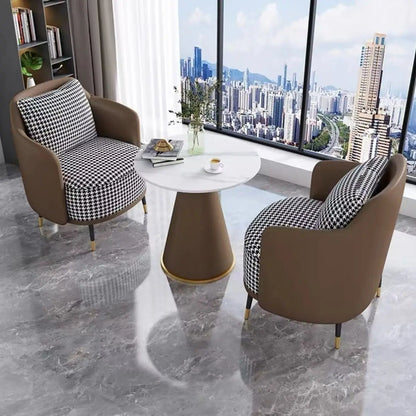 Simple light luxury single sofa coffee table combination  and chairs