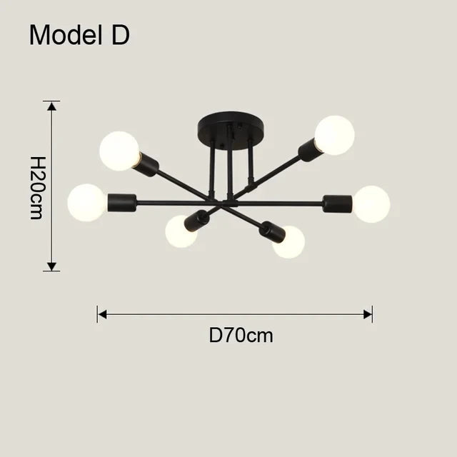 Nordic Minimalist Pendant Light Ceiling Lamp LED Chandelier