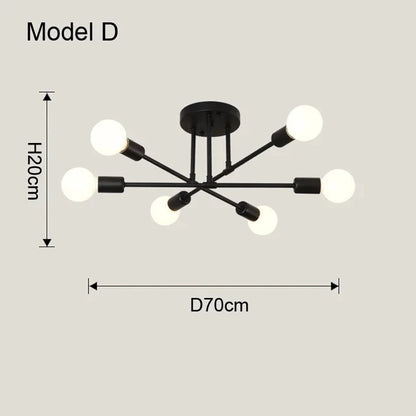 Nordic Minimalist Pendant Light Ceiling Lamp LED Chandelier