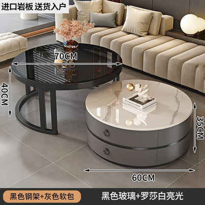 Modern Round Coffee Tables Metal Nordic Glam Minimalist Coffee Tables
