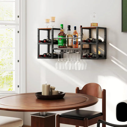 Wine Storage  3 Tier Open Display Shelves