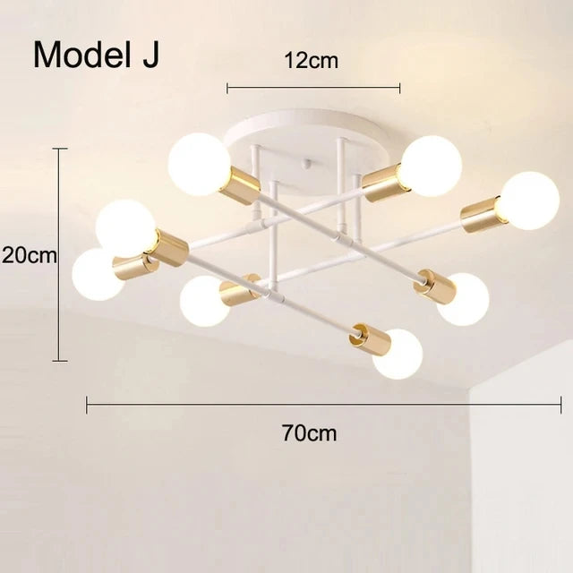 Nordic Minimalist Pendant Light Ceiling Lamp LED Chandelier