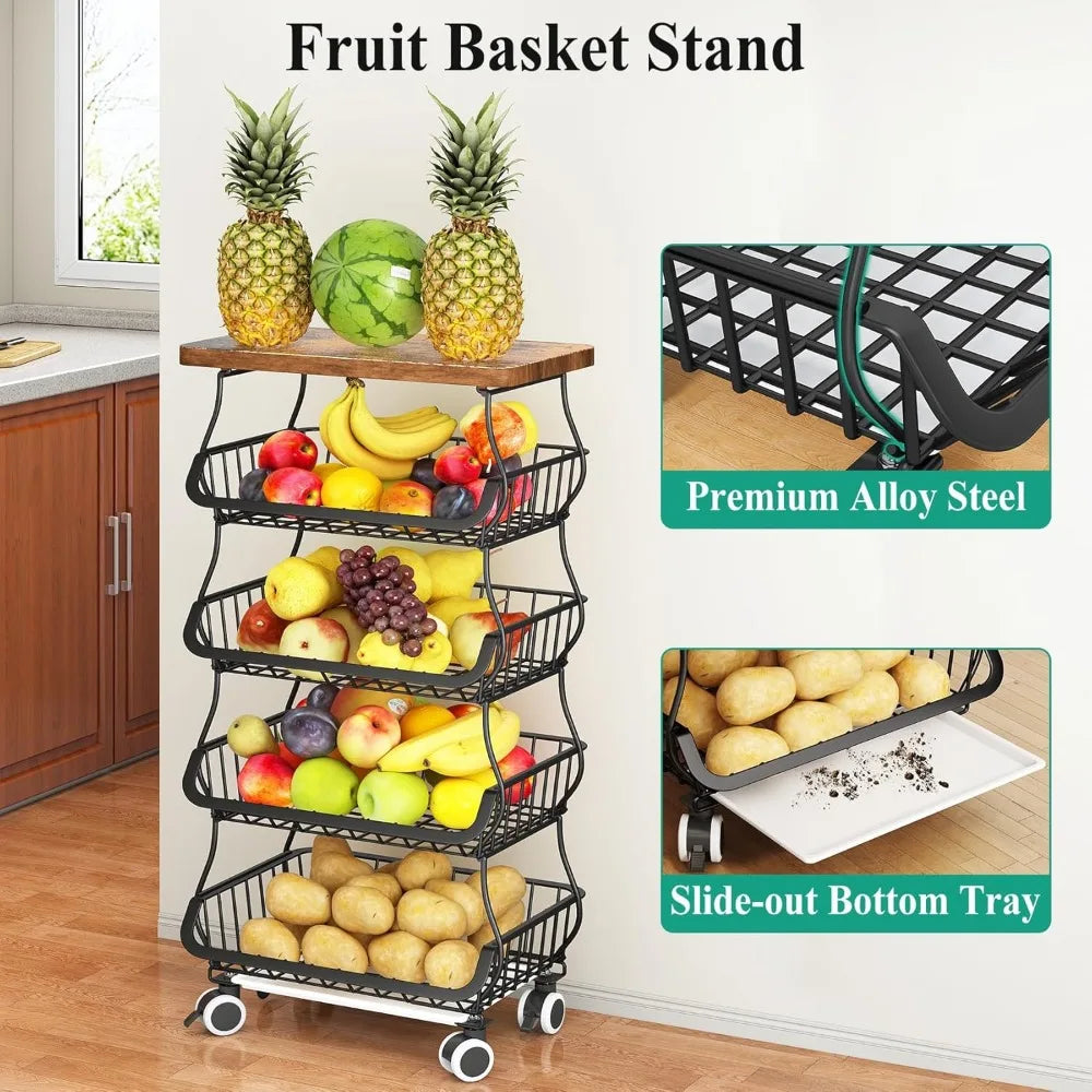 Fruit Basket Kitchen Organizer