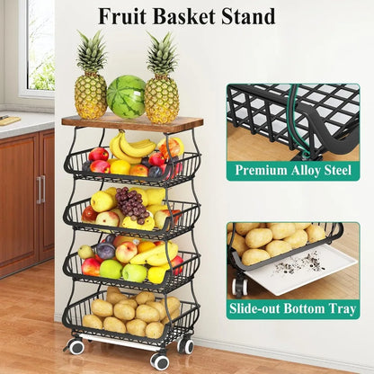 Fruit Basket Kitchen Organizer