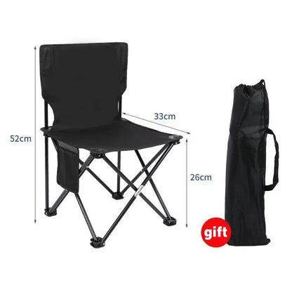 Outdoor Portable Folding Chair With Storage Bag