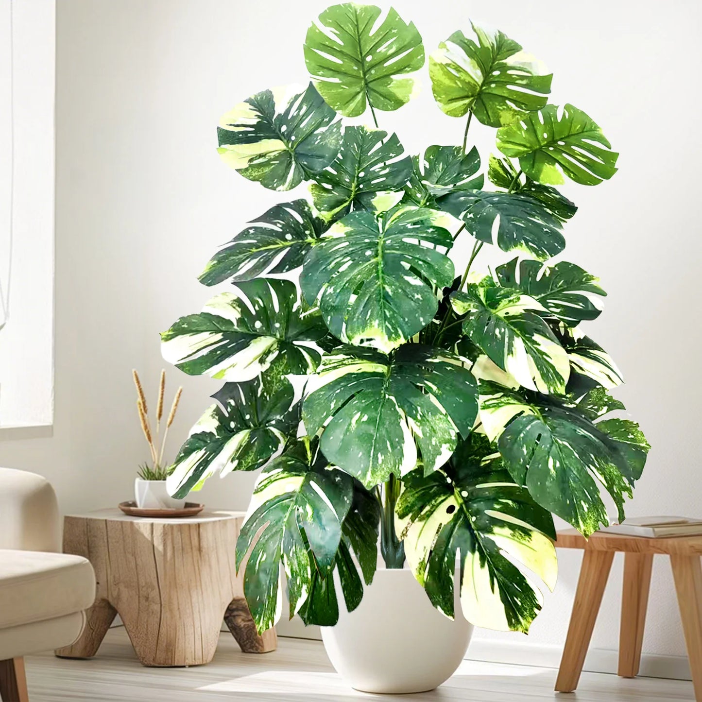 Artificial Pothos Alocasia Leaf Fake Plant