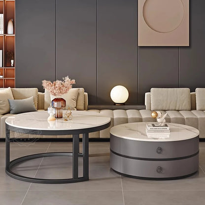 Modern Round Coffee Tables Metal Nordic Glam Minimalist Coffee Tables
