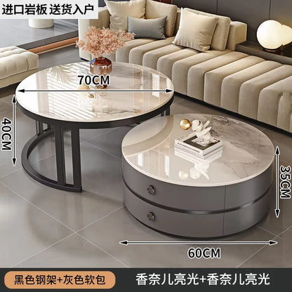 Modern Round Coffee Tables Metal Nordic Glam Minimalist Coffee Tables