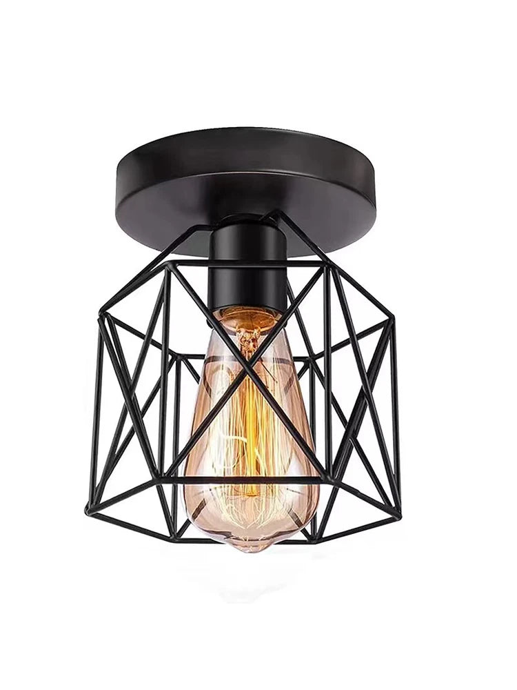 Black Industrial Light Fixture  Ceiling Light