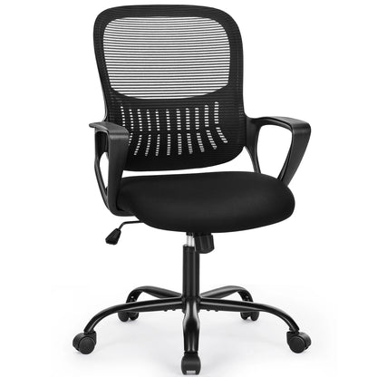 Ergonomic Mesh Backrest Office Desk Chair Adjustable Height Computer  Chairs With Wheels For Home