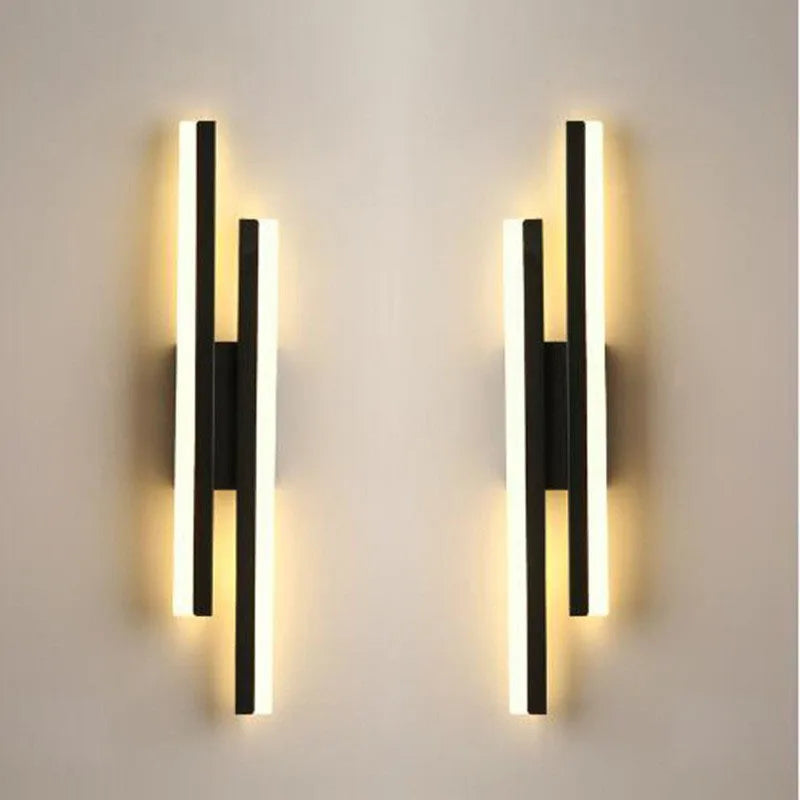 LED Wall Sconces Copper Line Pipe Acrylic Lampshade Indoor Lighting for Corridor Light Fixture