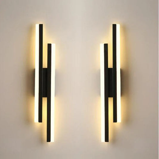 LED Wall Sconces Copper Line Pipe Acrylic Lampshade Indoor Lighting for Corridor Light Fixture