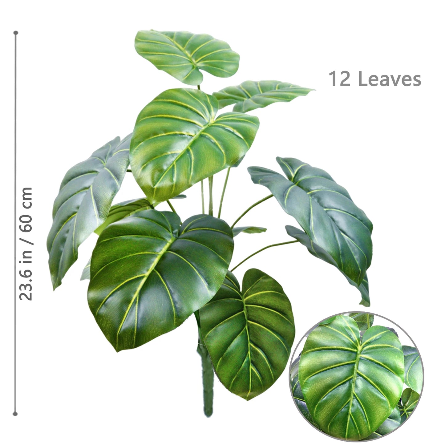 Artificial Pothos Alocasia Leaf Fake Plant