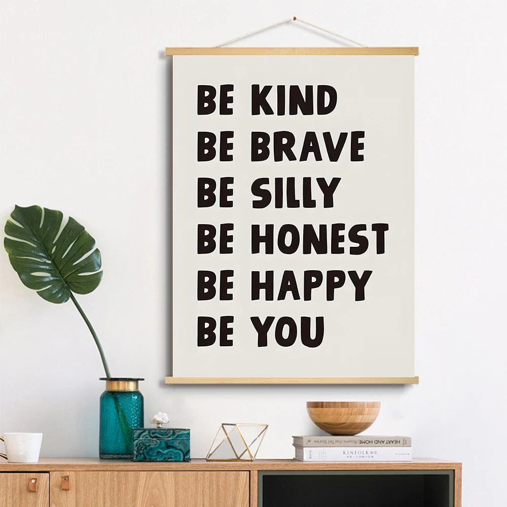 Boho Room Scrolls Canvas Painting Posters