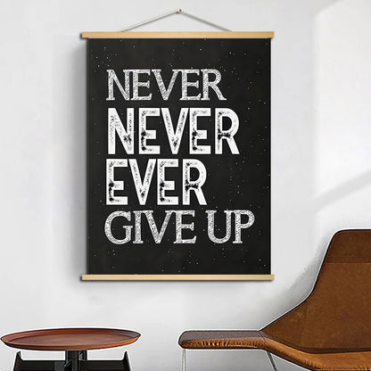 Inspirational Positive Scrolls Canvas Painting