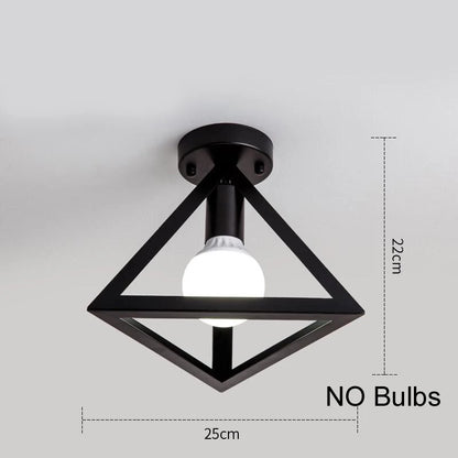 Black Industrial Light Fixture  Ceiling Light