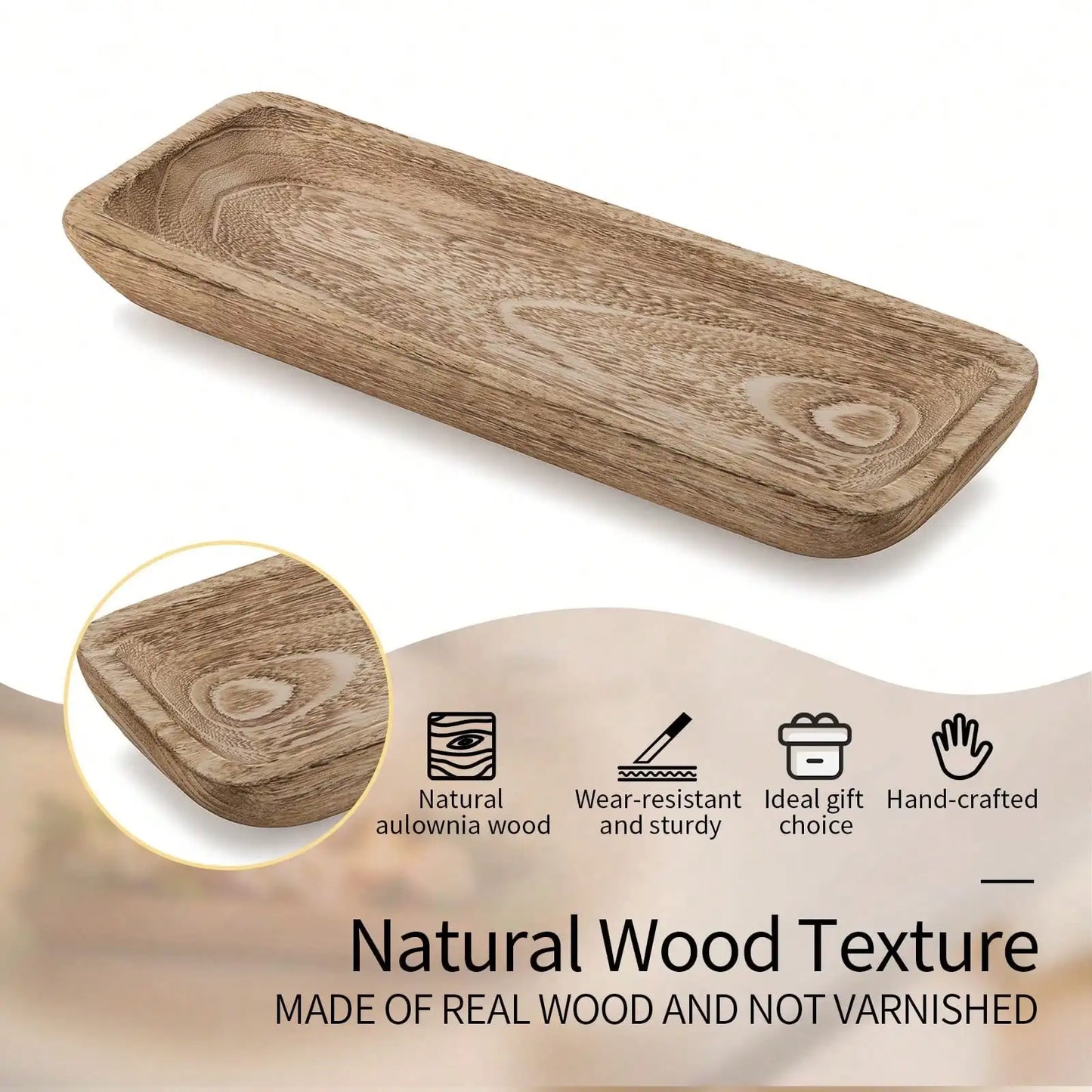 Wooden Decorative Dough Bowl