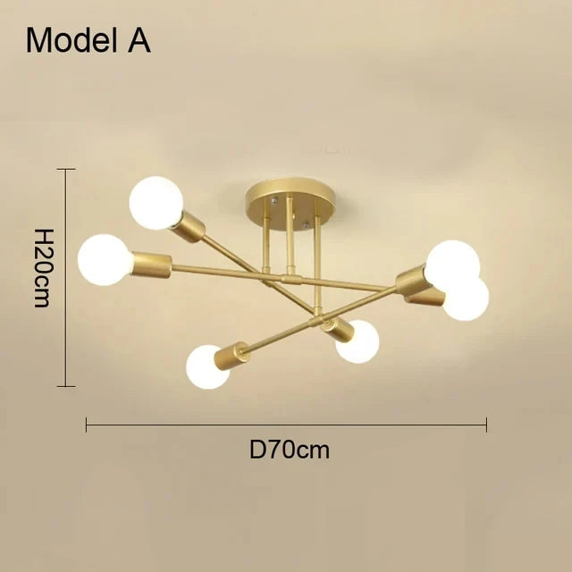 Nordic Minimalist Pendant Light Ceiling Lamp LED Chandelier