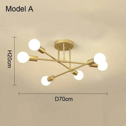 Nordic Minimalist Pendant Light Ceiling Lamp LED Chandelier