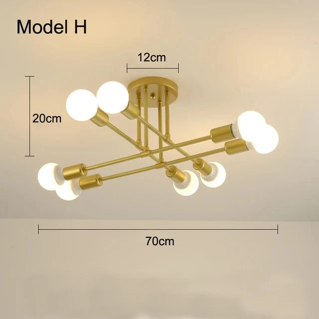 Nordic Minimalist Pendant Light Ceiling Lamp LED Chandelier