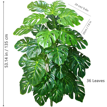 Artificial Pothos Alocasia Leaf Fake Plant