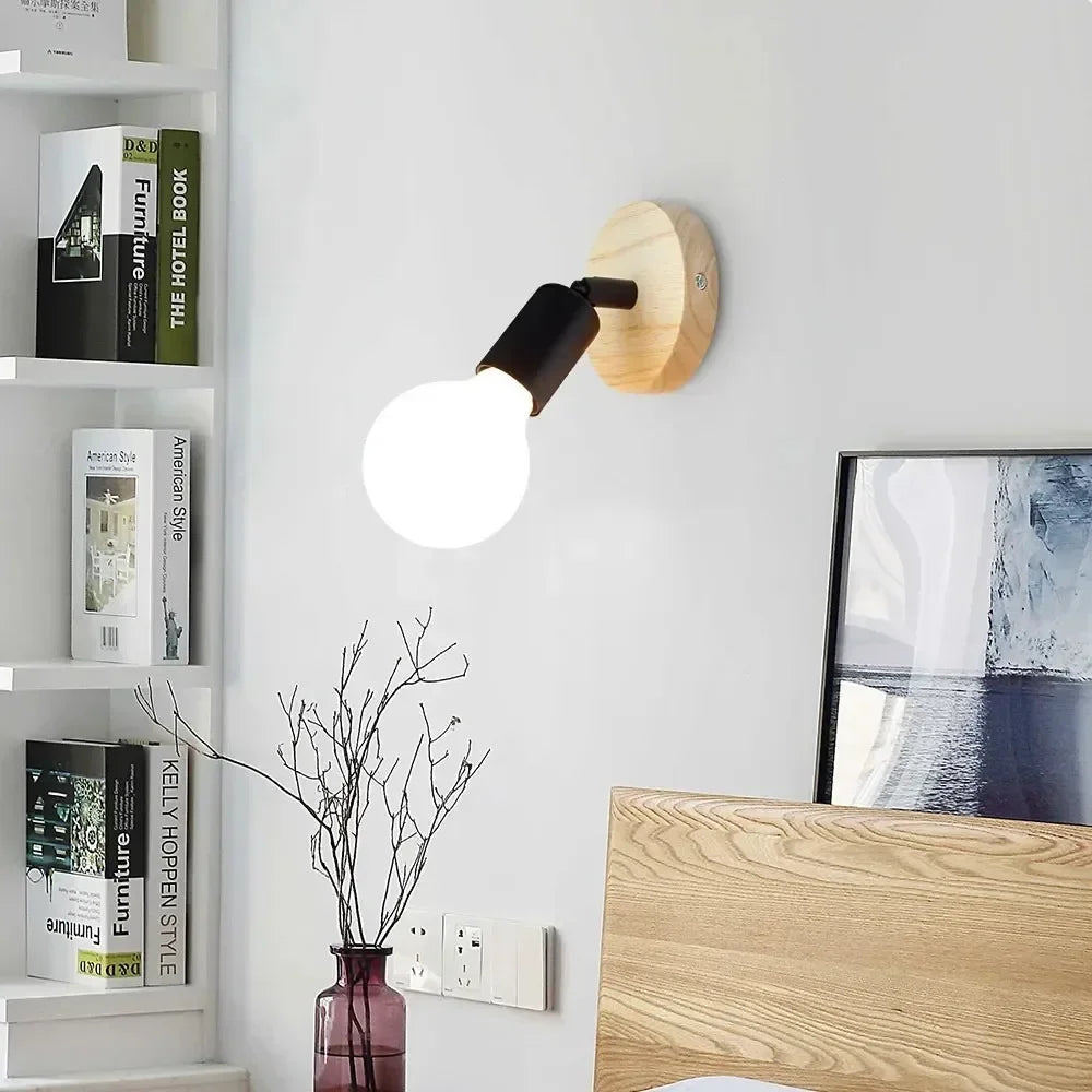 Modern Wood LED Wall Lamp