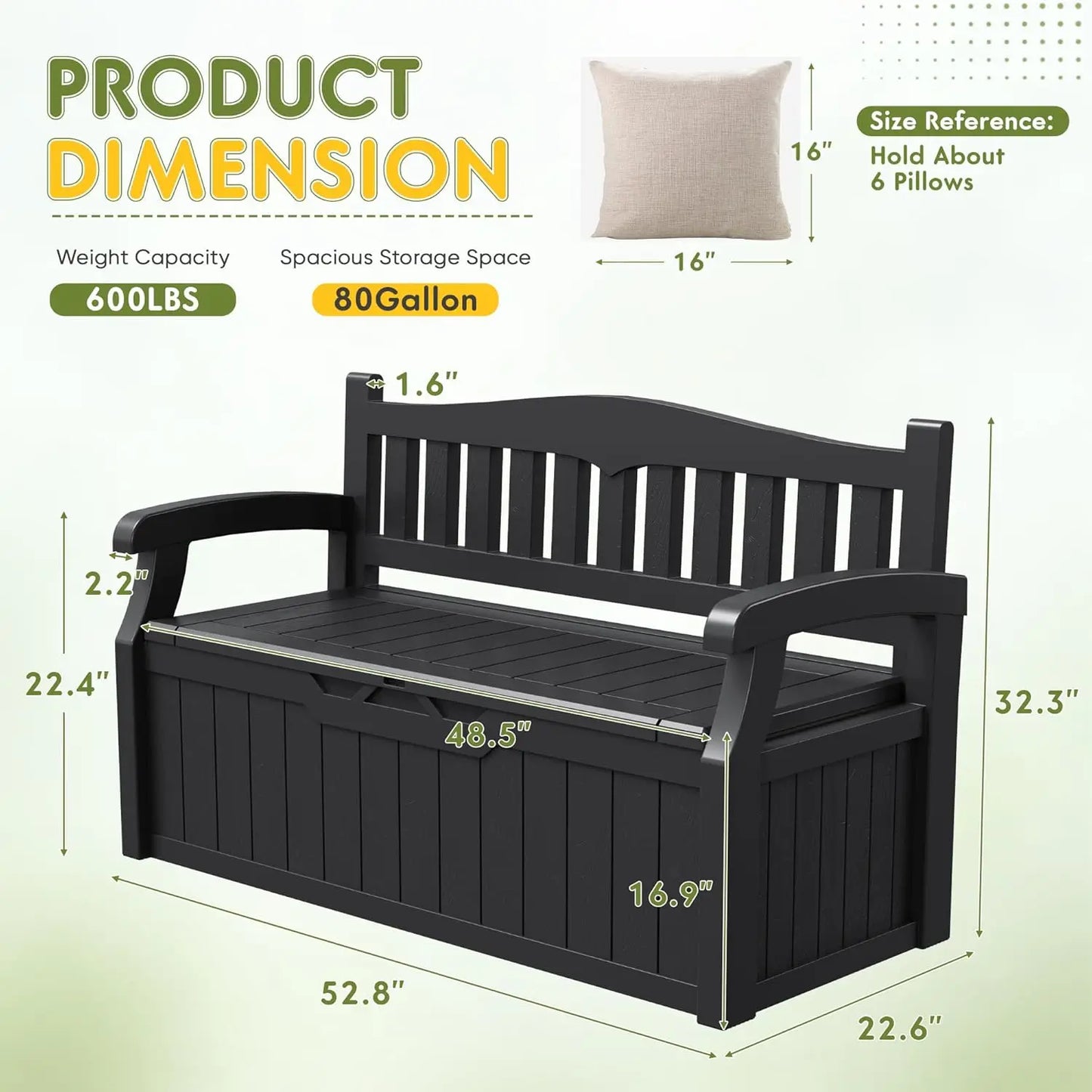 Waterproof and Lockable Patio Furniture Storage Bench