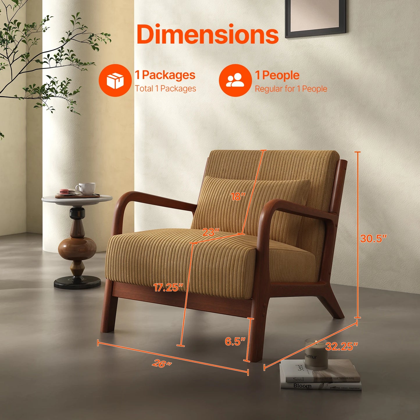 Mid Century Modern Accent Chair