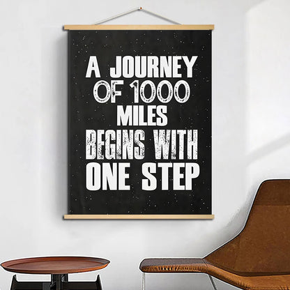 Inspirational Positive Scrolls Canvas Painting