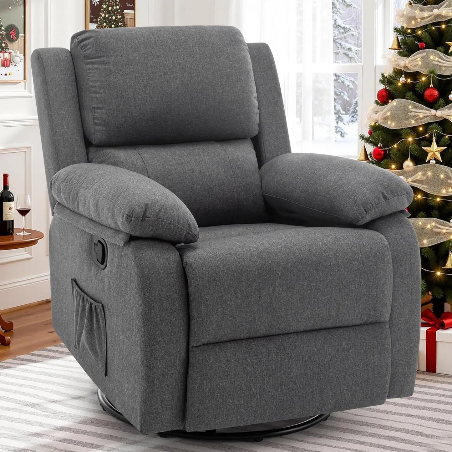 Small Rocking Recliner Chair for Small Spaces, Upholstered, Customized