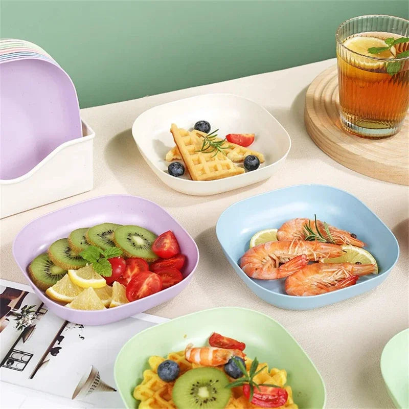 10pcs Multi-function Spit Bone Dish Food Grade Plastic