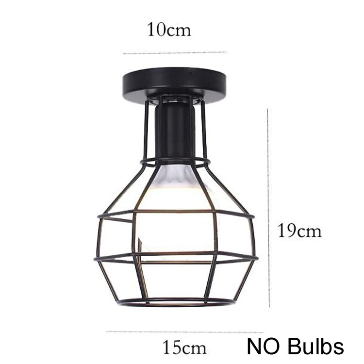 Black Industrial Light Fixture  Ceiling Light