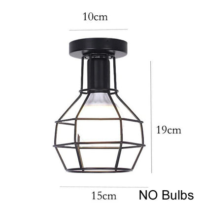 Black Industrial Light Fixture  Ceiling Light