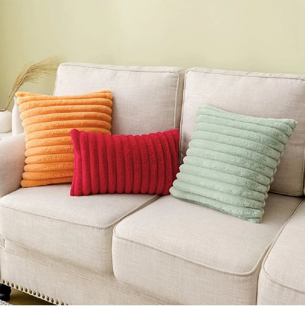 Throw Pillow Covers Faux Fur