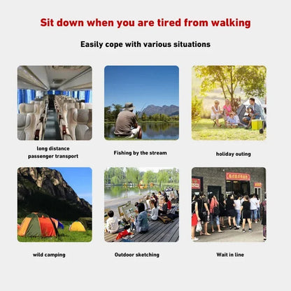 Outdoor Portable Folding Chair With Storage Bag