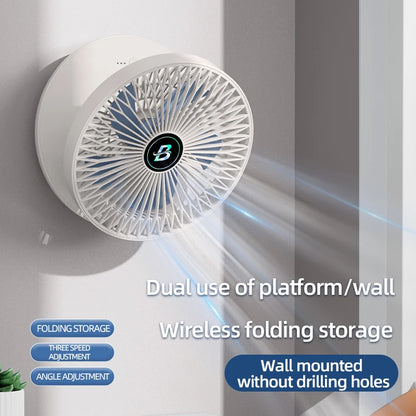 Three-Speed Adjustable Fan Usb Charging Home Dormitory, Desktop Mini Portable Electric Fan Folding Convenient Storage