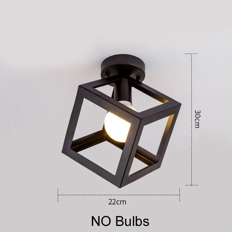 Black Industrial Light Fixture  Ceiling Light