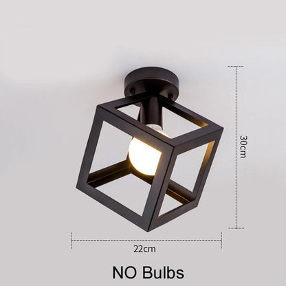 Black Industrial Light Fixture  Ceiling Light