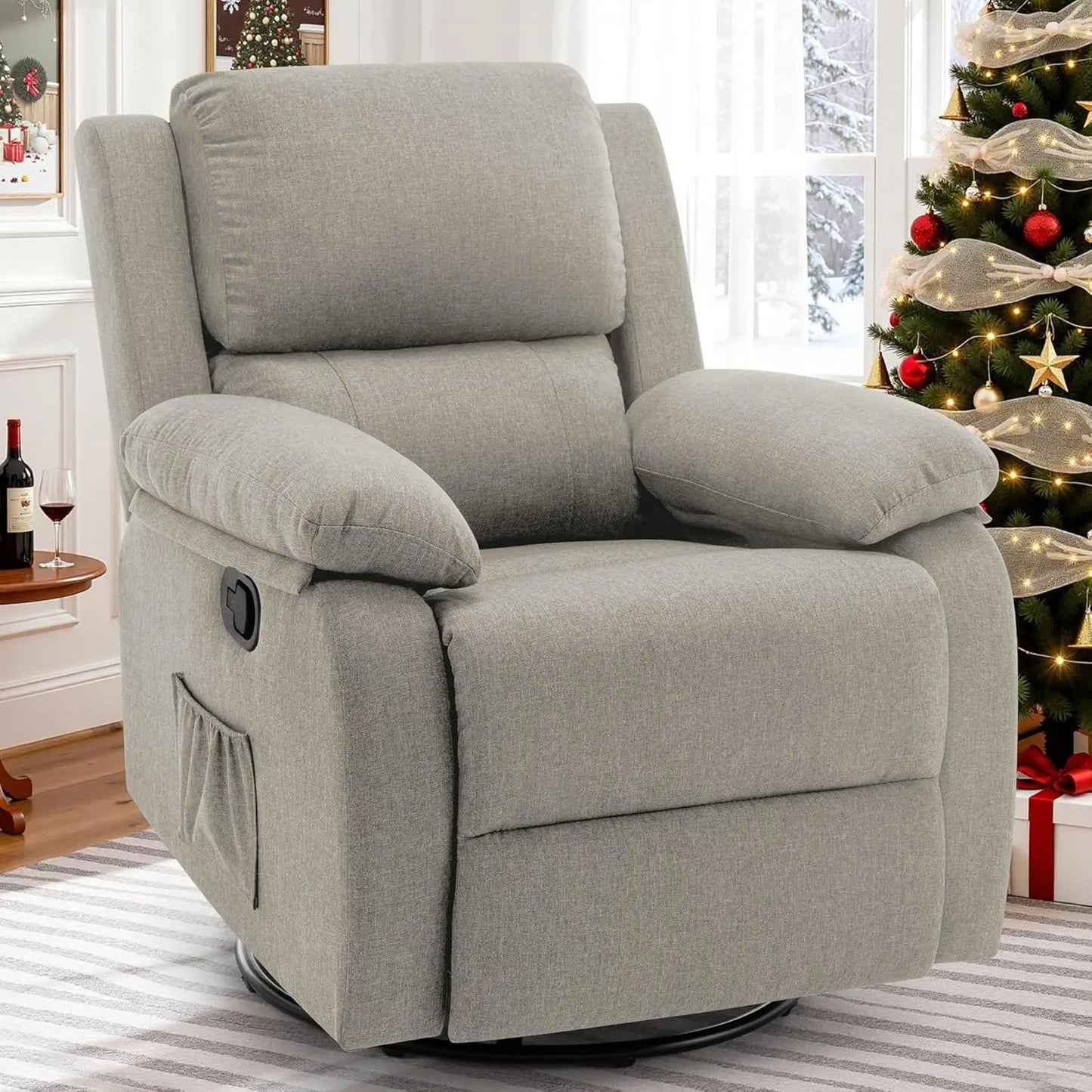 Small Rocking Recliner Chair for Small Spaces, Upholstered, Customized