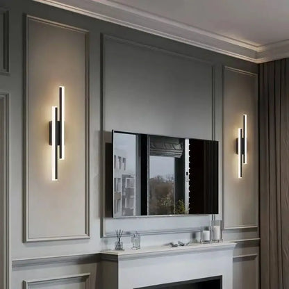 LED Wall Sconces Copper Line Pipe Acrylic Lampshade Indoor Lighting for Corridor Light Fixture