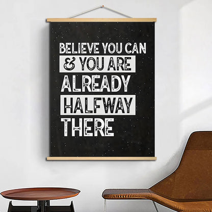 Inspirational Positive Scrolls Canvas Painting