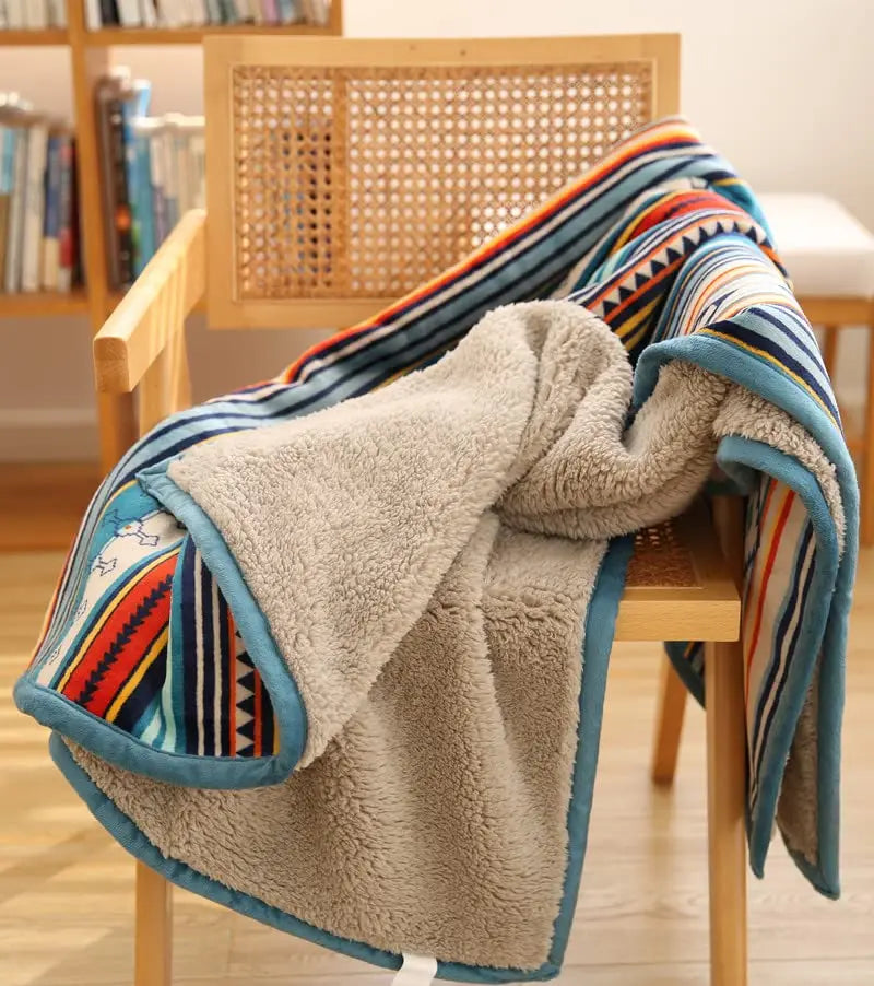 Boho Sherpa Throw