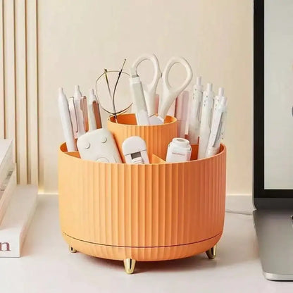 360° Rotating Makeup Brush Organizer